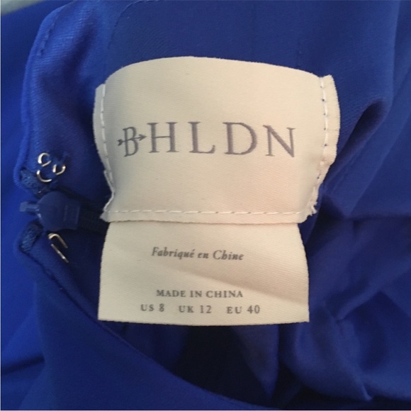 BHLDN Lyle Dress in cobalt blue - Picture 3 of 4